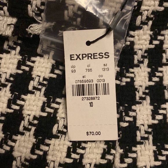 Express Tweed Black and White Skirt NWT - Picture 3 of 3